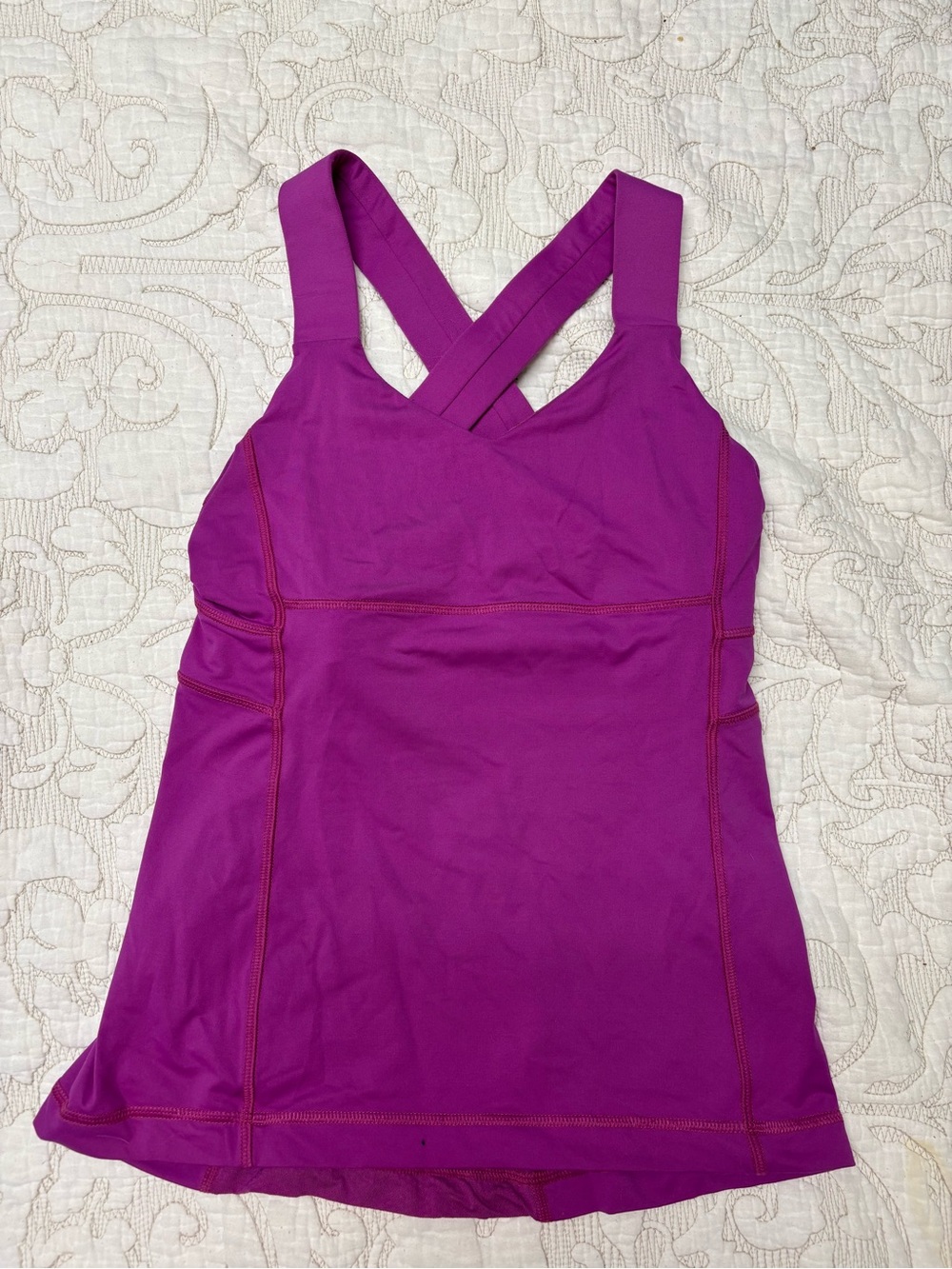 lululemon athletica Purple Crossback Tank Top